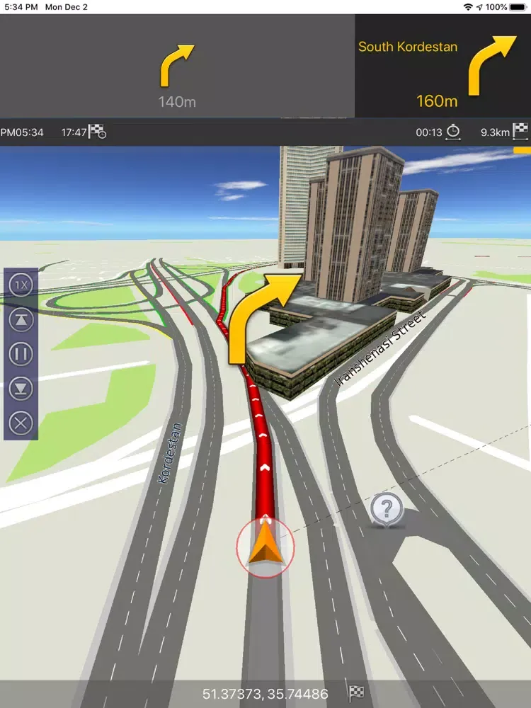 GPS Navigation Iran iPad  স্ক্রিনশট