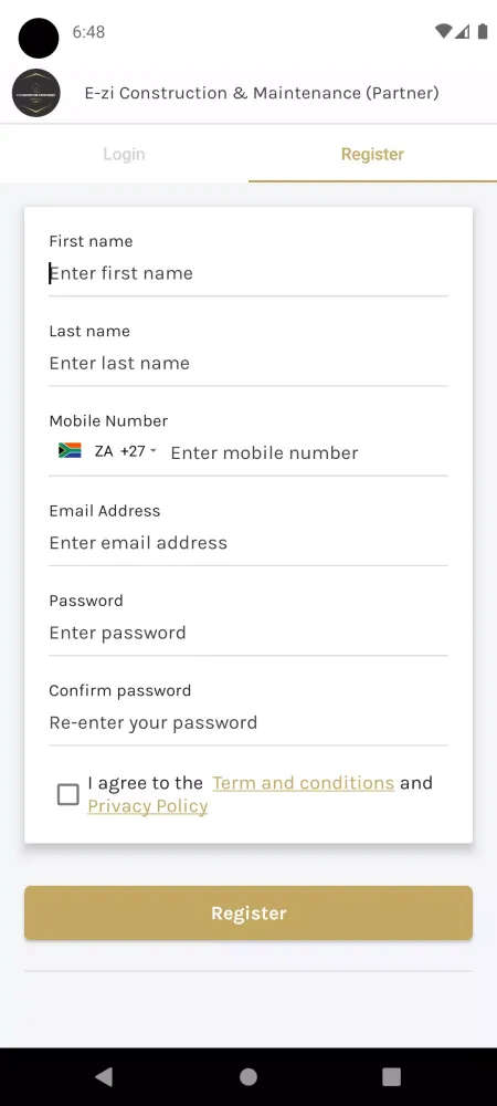 E-zi Constr. & Maint. Partner Screenshots