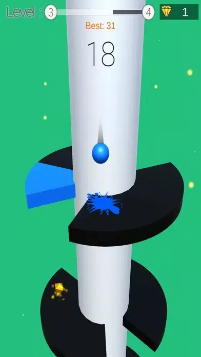Captures d'écran de Ball Helix Jumping Game 3D