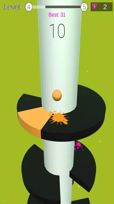 Captures d'écran de Ball Helix Jumping Game 3D