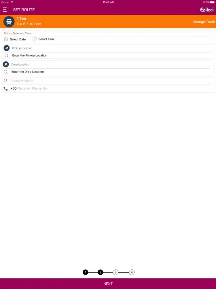 Screenshot di EZILORI DELIVERY APP iPad 