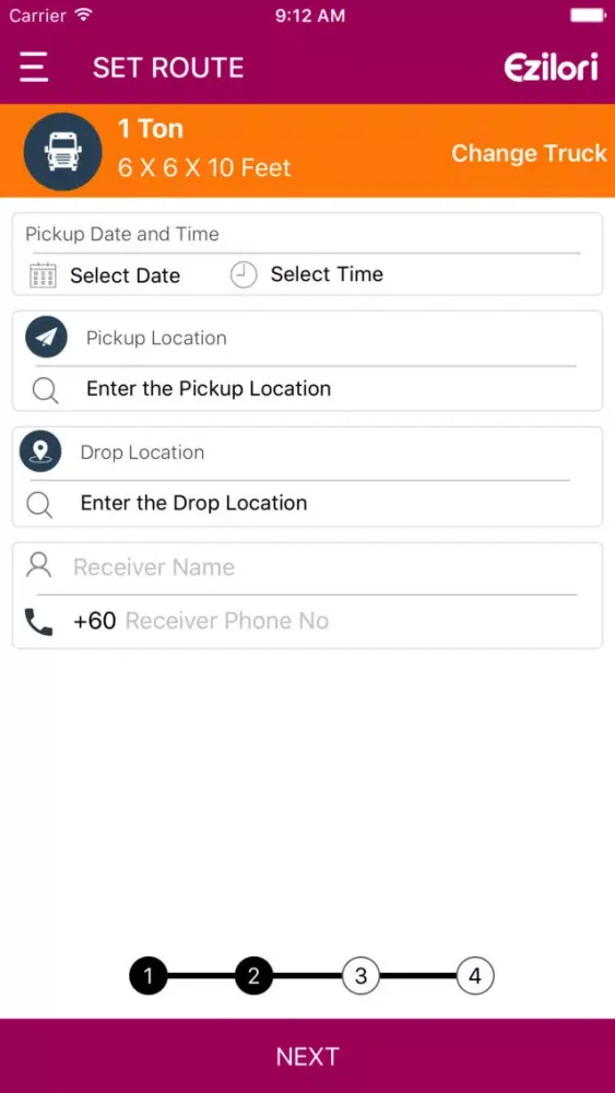 Screenshot di EZILORI DELIVERY APP