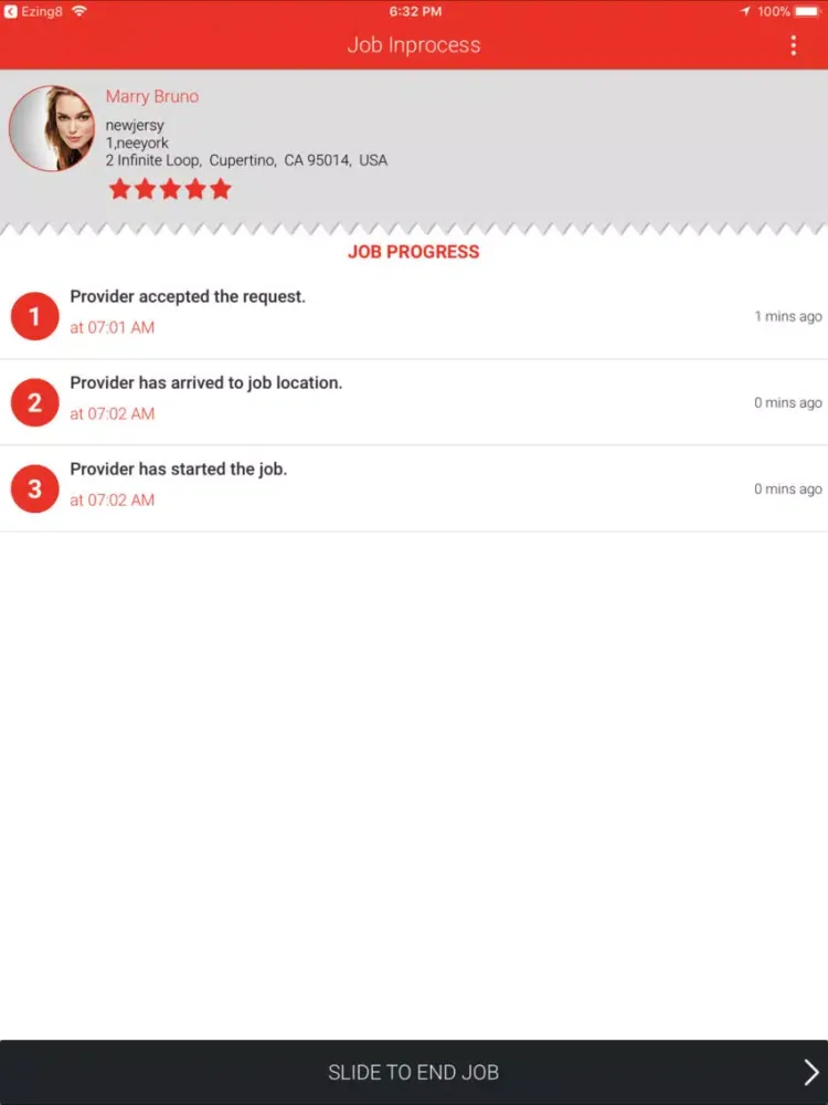 Ezing8 Provider iPad  Screenshots