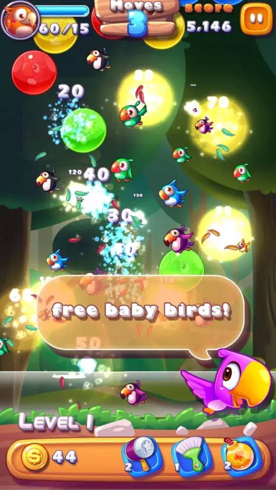 Ảnh chụp màn hình của Pop Bird Rescue