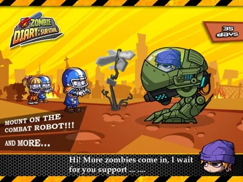 ภาพหน้าจอของ ZombieDiary iPad 