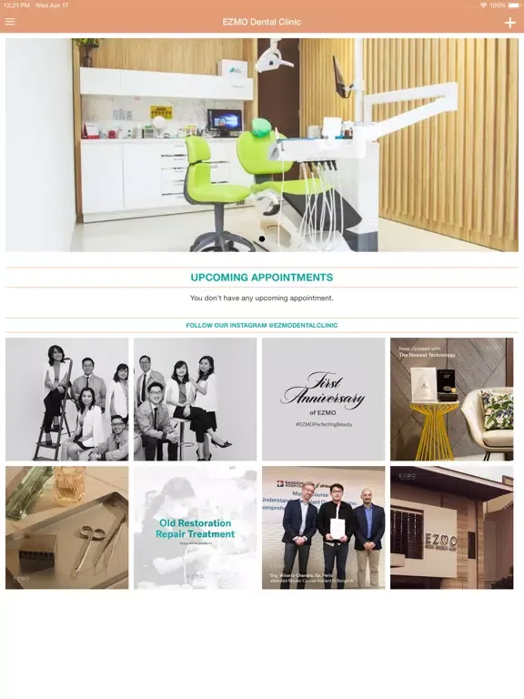 Capturas de tela do Ezmo Dental Clinic iPad 