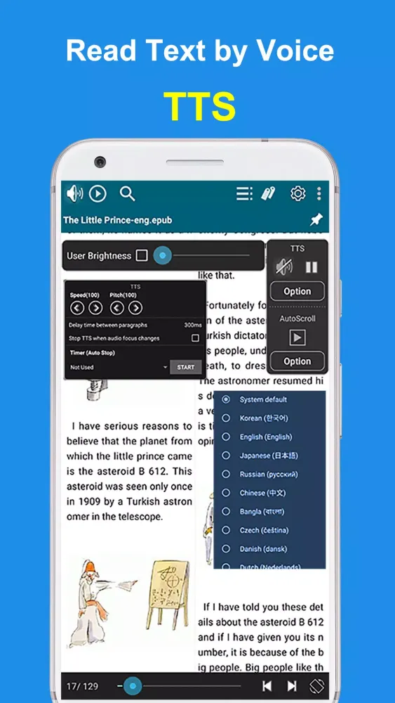 Captures d'écran de EasyViewer-epub,Comic,Text,PDF
