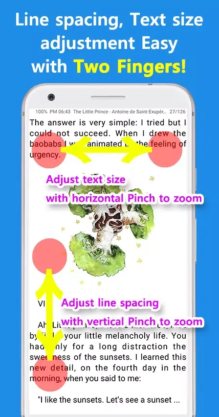 Captures d'écran de EasyViewer-epub,Comic,Text,PDF