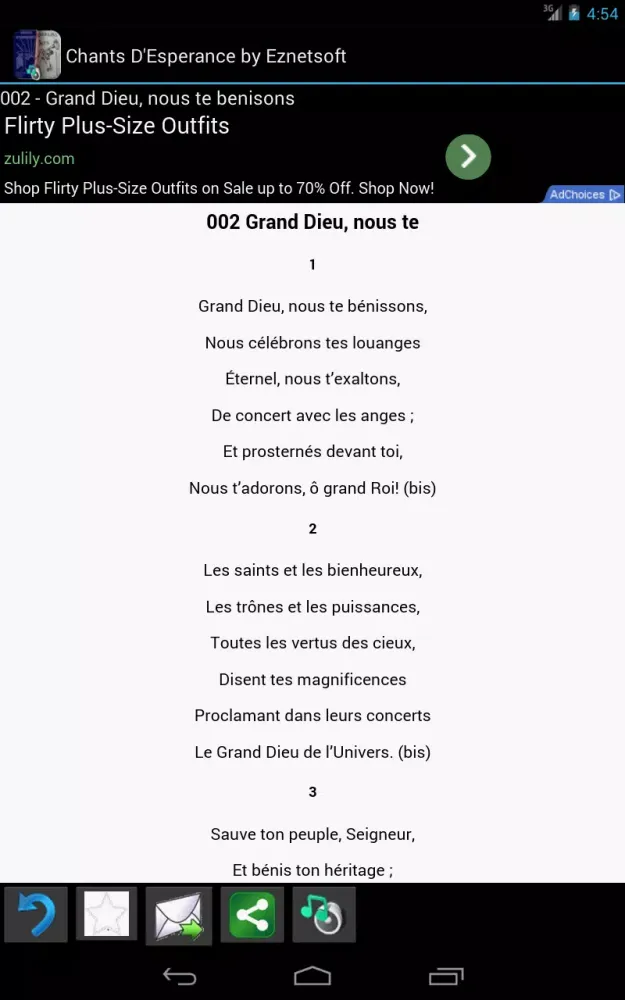 Chants D'Esperance with Tunes Screenshots