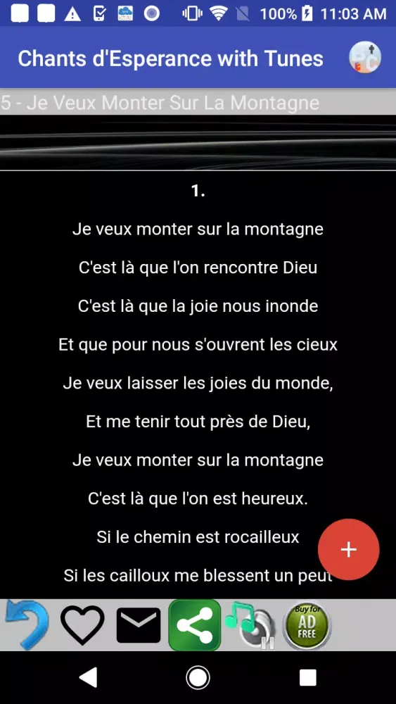 Chants D'Esperance with Tunes Screenshots