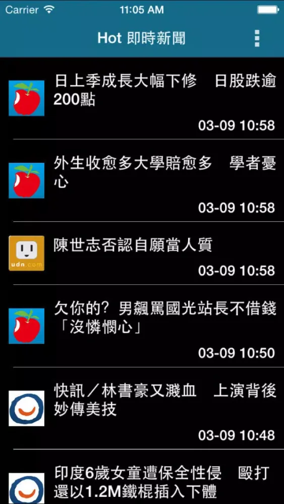 Capturas de pantalla de Hot 即時新聞