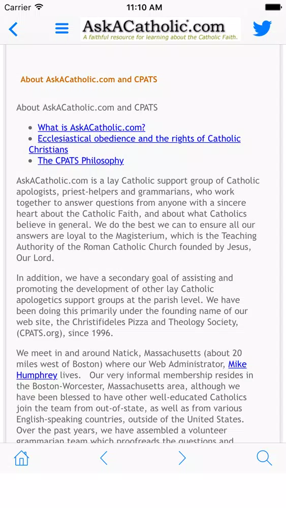 AskACatholic.com Screenshots