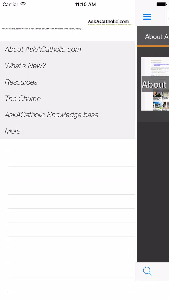 AskACatholic.com Screenshots