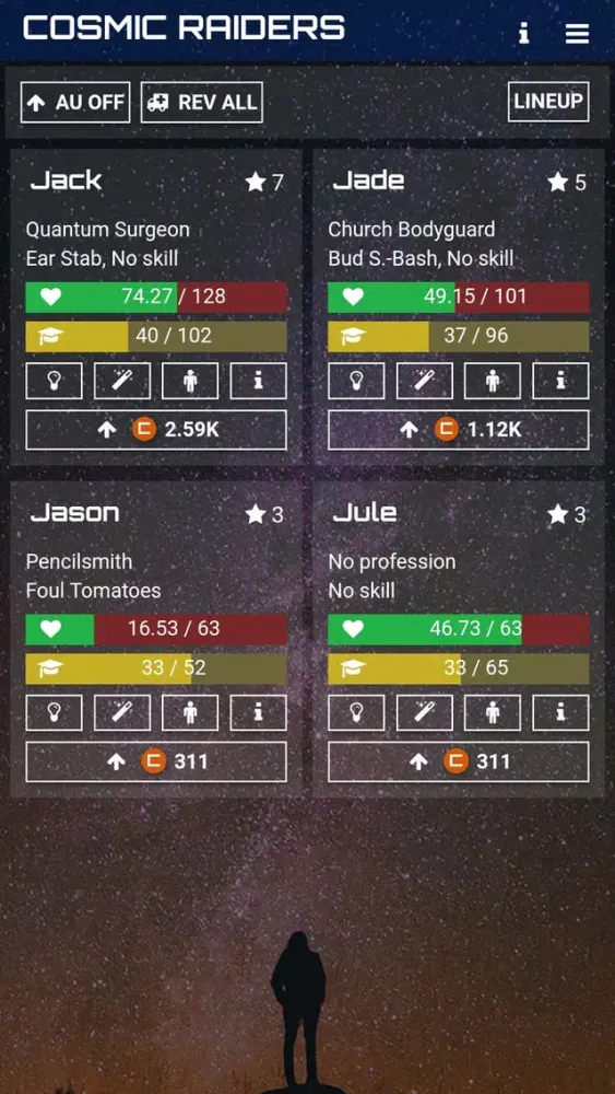 Ảnh chụp màn hình của Cosmic Raiders - Idle Game