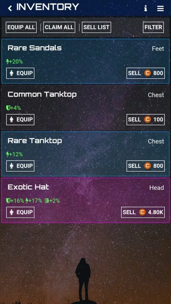 Ảnh chụp màn hình của Cosmic Raiders - Idle Game