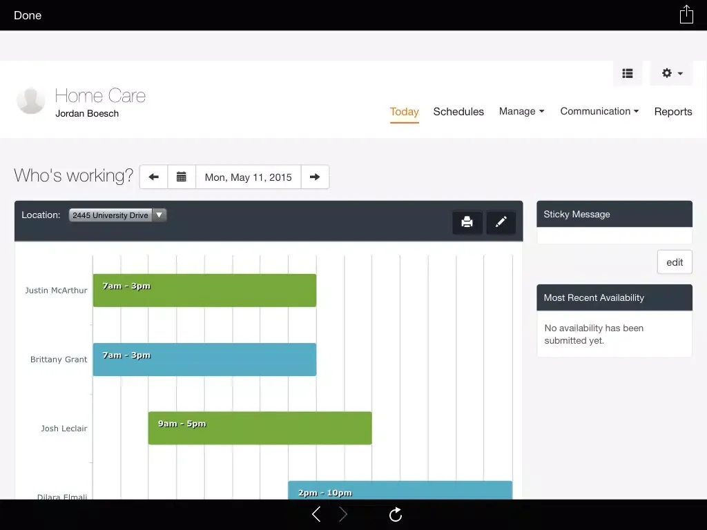 Capturas de pantalla de Ezra Scheduling iPad 