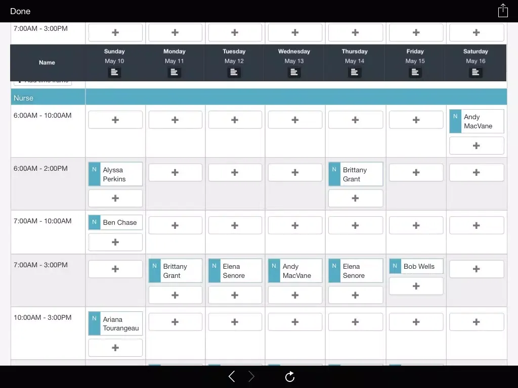 Capturas de pantalla de Ezra Scheduling iPad 