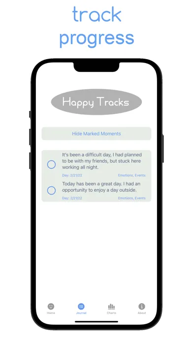Happy Tracks | Mood Journal Screenshots