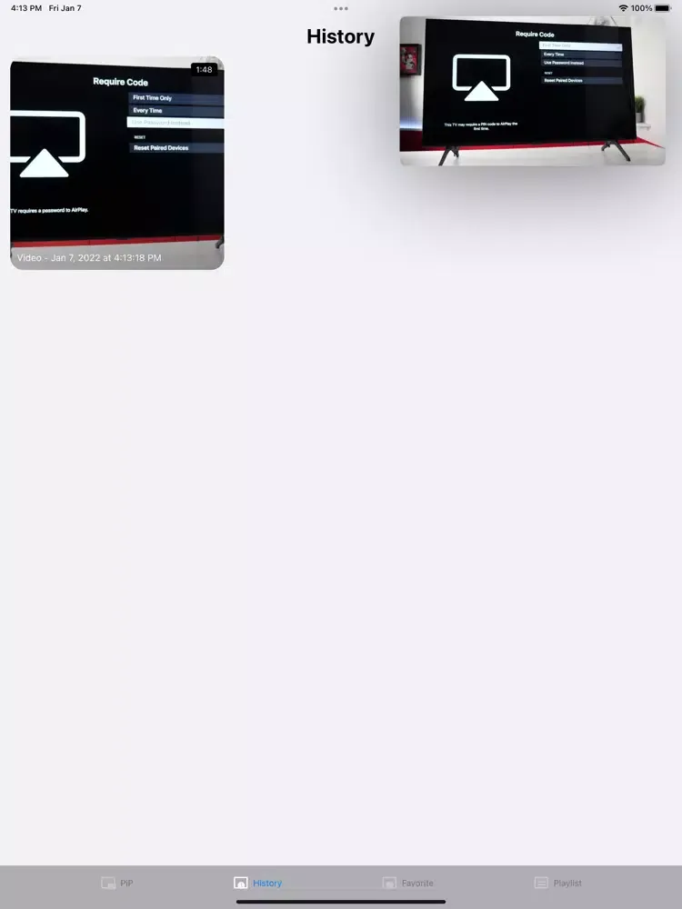 Скриншоты PiP Video player for Youtube iPad 