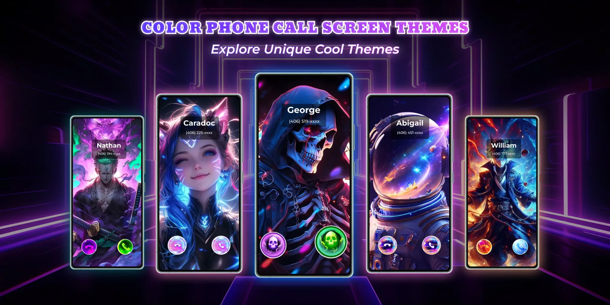 Tangkapan layar Color Phone: Caller Screen