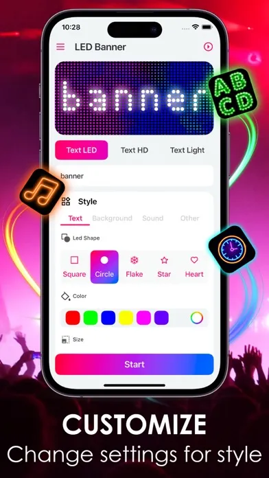 Tangkapan layar LED Banner - Led Board