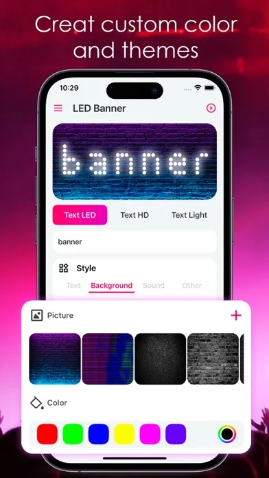 Tangkapan layar LED Banner - Led Board