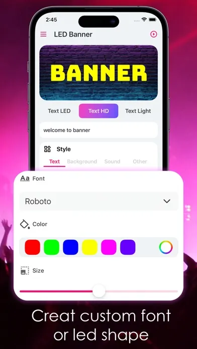 Tangkapan layar LED Banner - Led Board