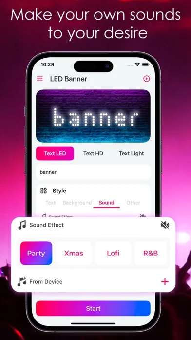 Tangkapan layar LED Banner - Led Board