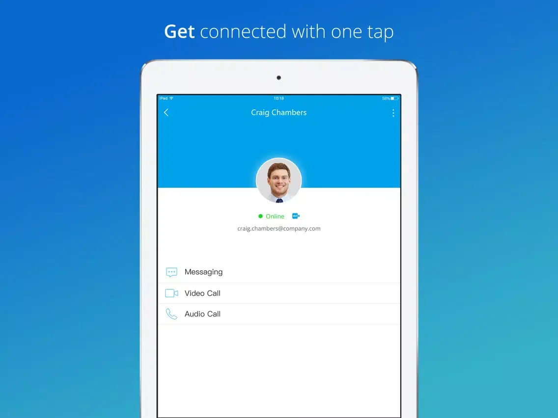 Tangkapan skrin ezTalks Video Meetings iPad 