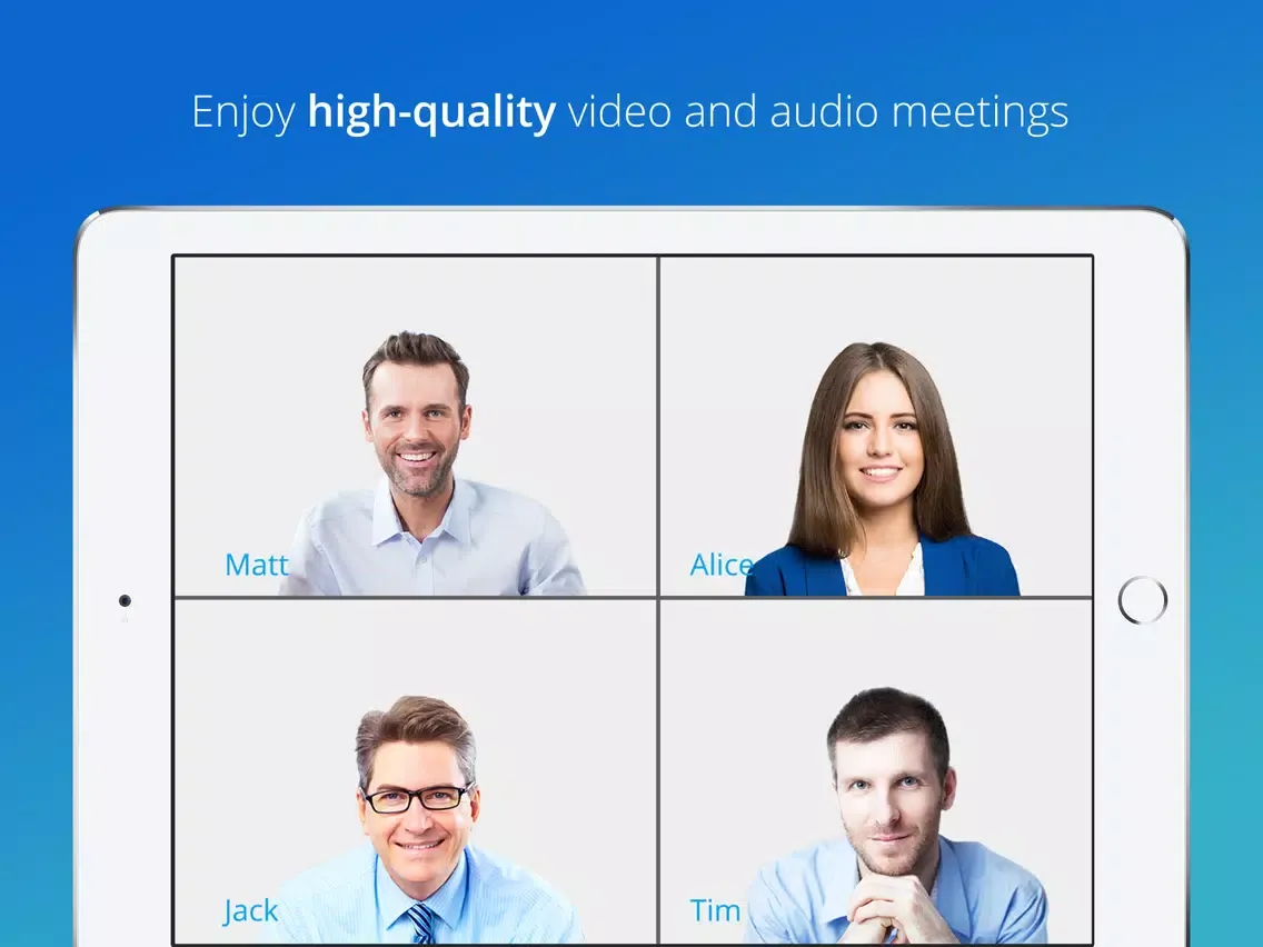 Tangkapan skrin ezTalks Video Meetings iPad 