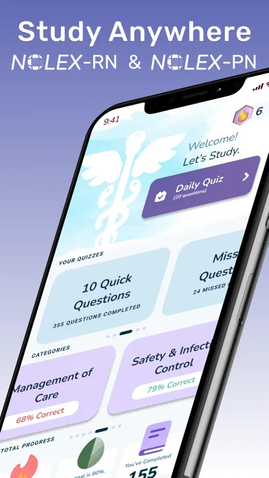 Capturas de pantalla de NCLEX RN PN 2025 Practice Test