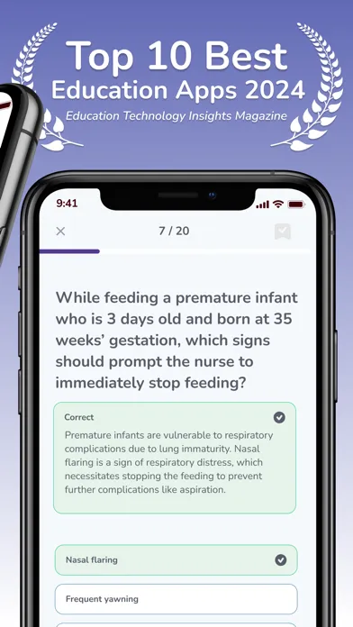 Capturas de pantalla de NCLEX RN PN 2025 Practice Test