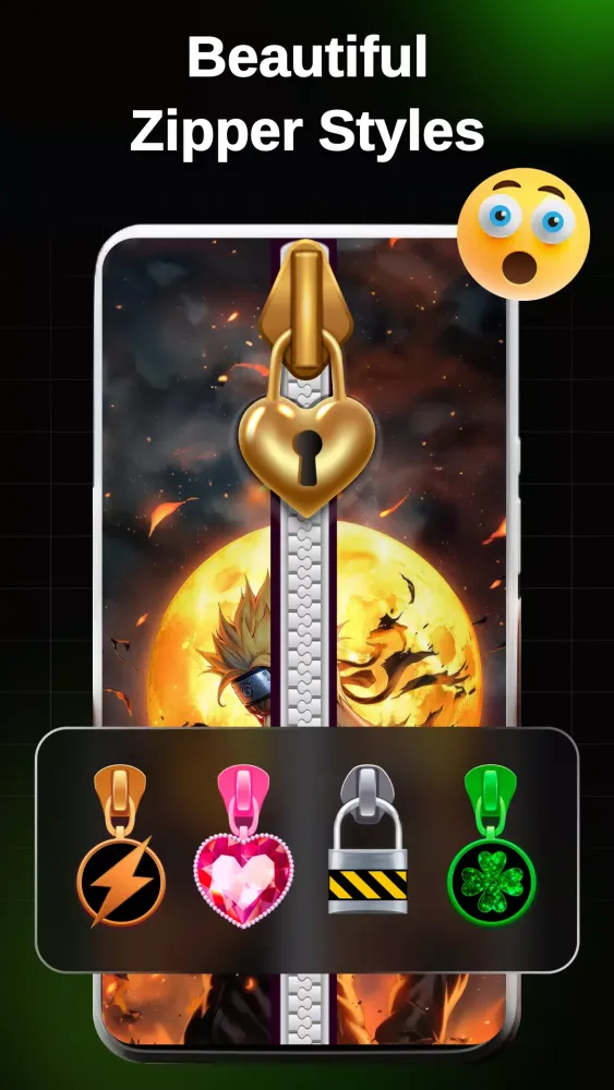 Tangkapan layar Zipper Lock Screen - ZippyLock