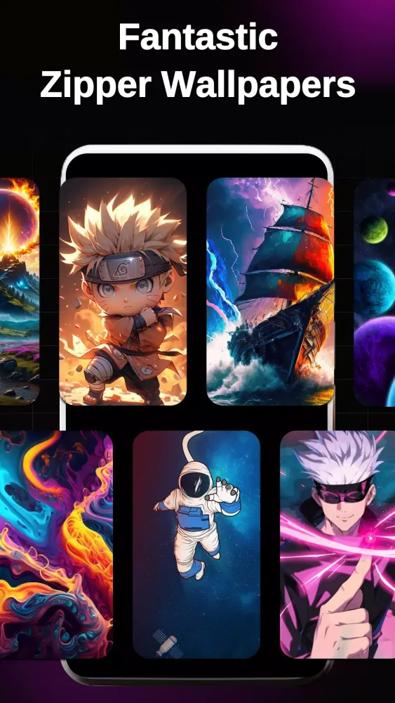 Tangkapan layar Zipper Lock Screen - ZippyLock