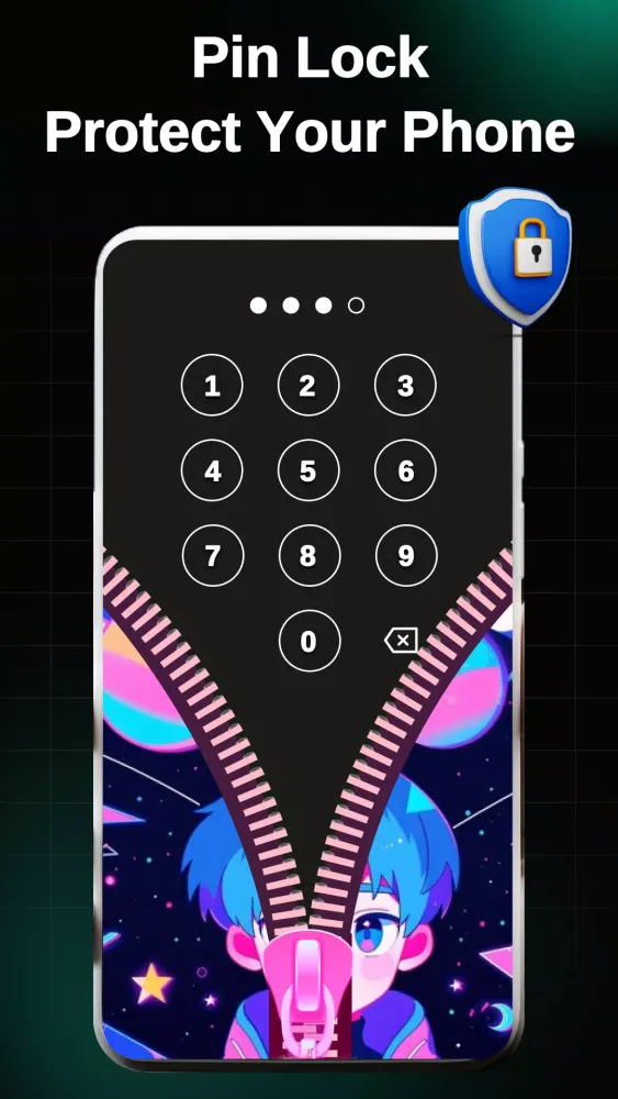 Tangkapan layar Zipper Lock Screen - ZippyLock
