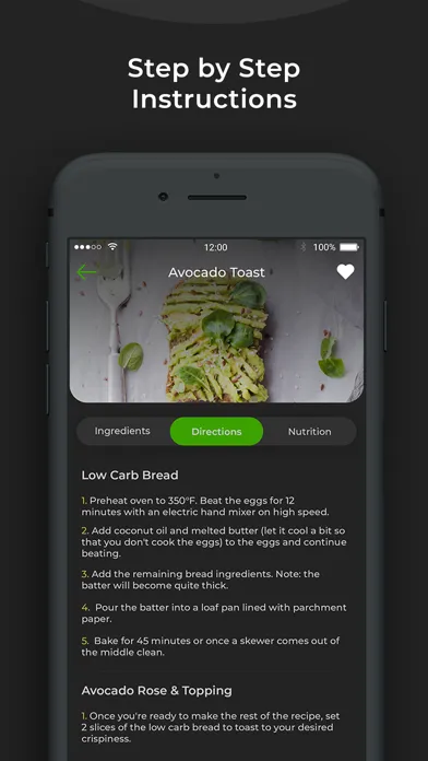 Скриншоты Keto Diet App- Recipes Planner