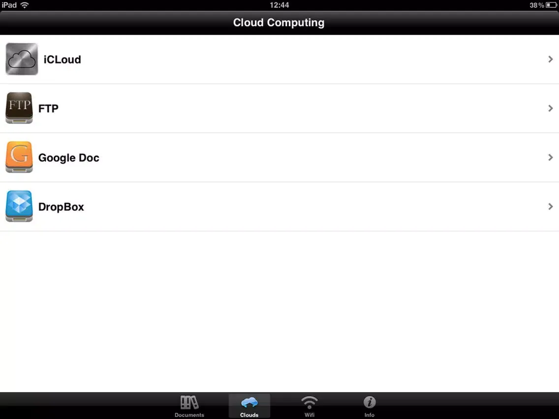 File Manager iPad  Screenshots