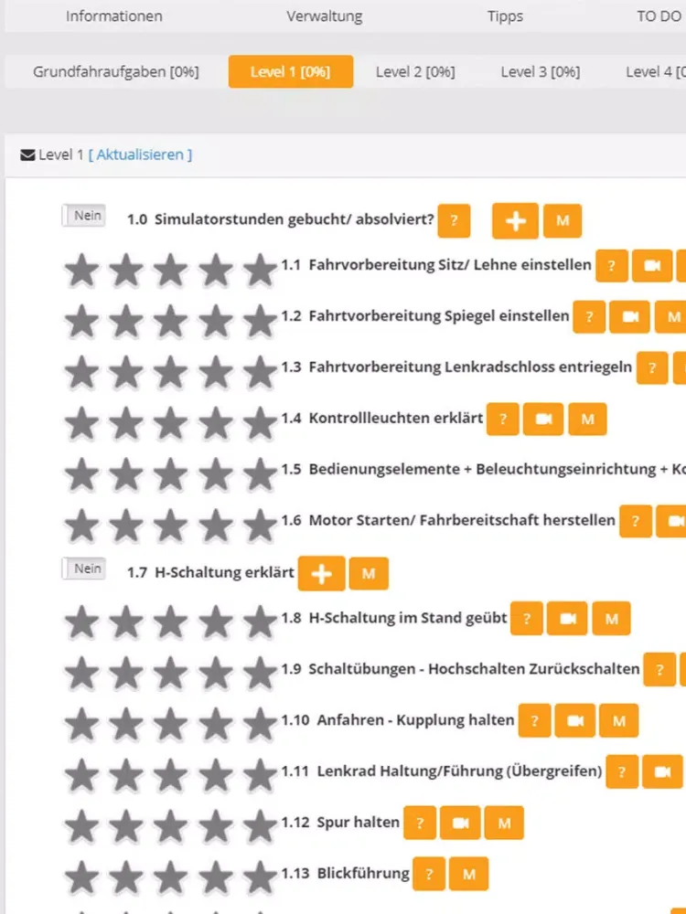 Capturas de tela do Fahrschule Wiegert iPad 
