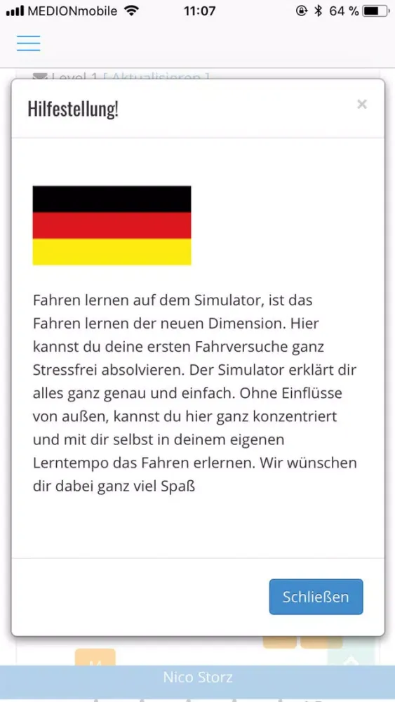 Capturas de tela do Fahrschule Wiegert