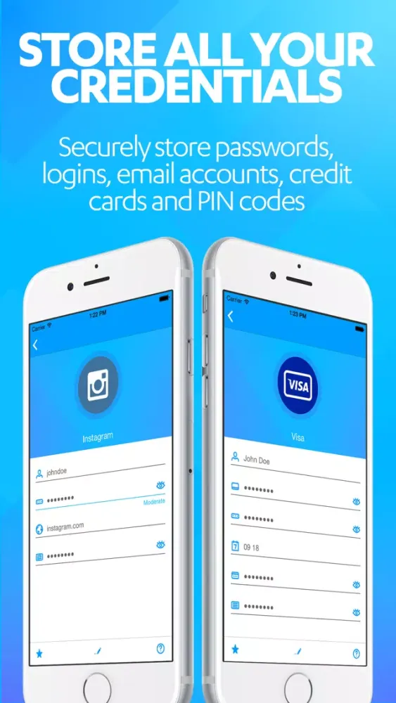 Capturas de tela do F-Secure KEY Password manager