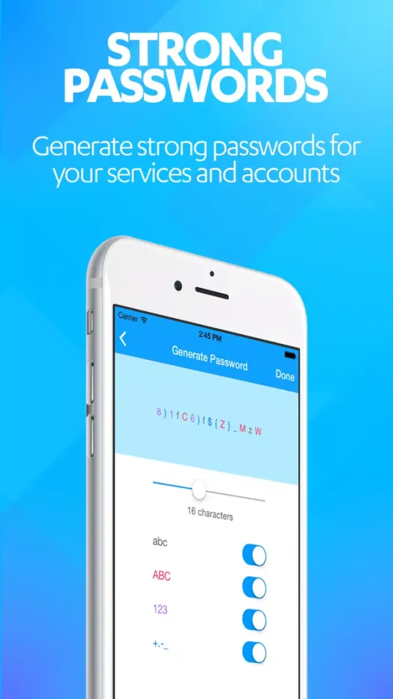 Capturas de tela do F-Secure KEY Password manager
