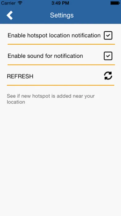 Ảnh chụp màn hình của NT Hotspot Locator