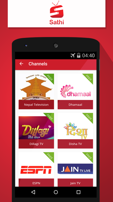 Screenshot di Sathi TV