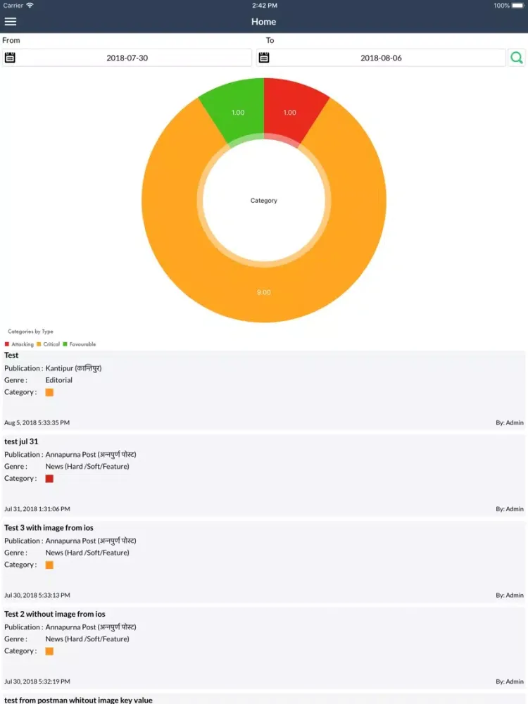 News Scanner iPad 应用截图