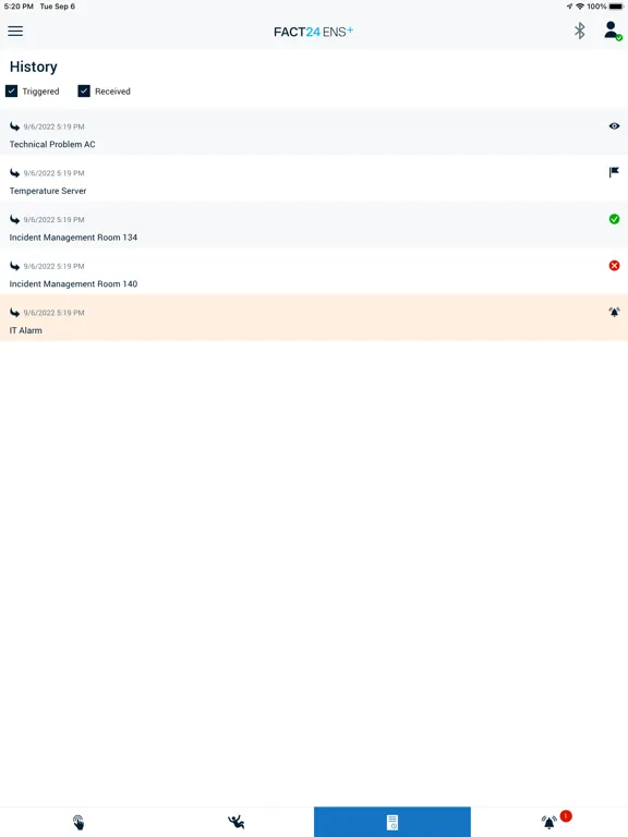 FACT24 ENS+ iPad  Screenshots
