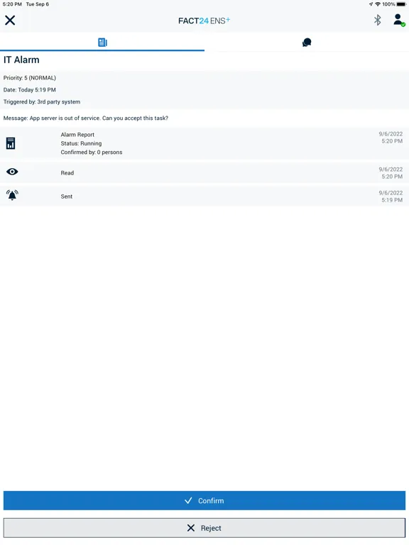 FACT24 ENS+ iPad  Screenshots
