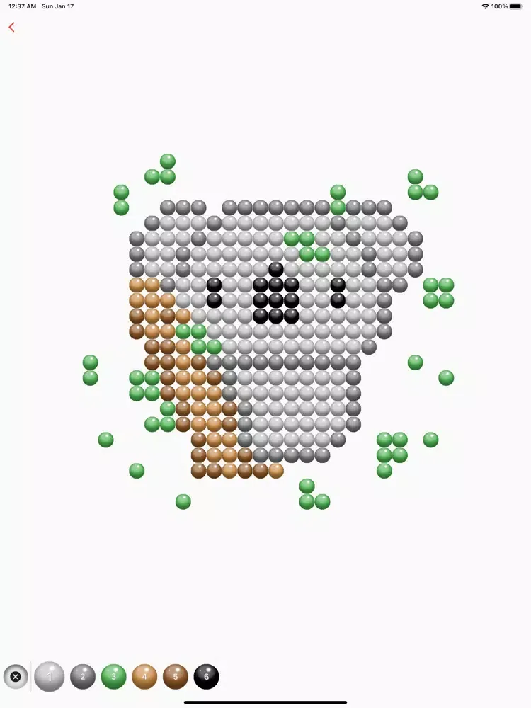 beads Art - color by number iPad  Ekran Görüntüleri