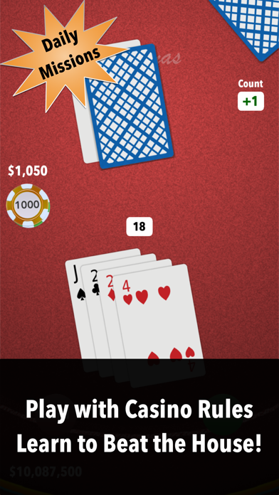 Tangkapan skrin Blackjack Masters - Learn 21