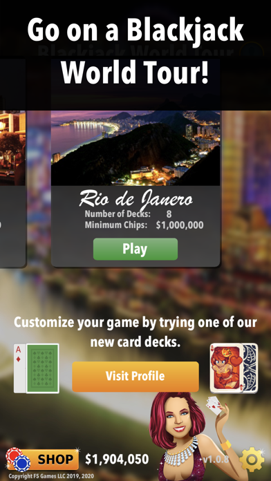 Tangkapan skrin Blackjack Masters - Learn 21