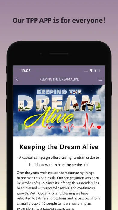 Zrzuty ekranu The Peninsula Pentecostals app